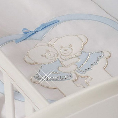 Набор в люльку для двойни "BABY BEDDINGS CULLA GEMELLI DOPPIO NIDO ENCHANT Набор в люльку для двойни